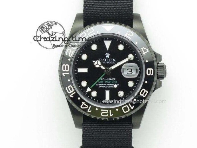 MiroTime 0316 SmartChoice Daytona 116519LN JH Best Edition Black Dial Crystal Markers On Rubber Strap A4130 (Free XS Rubber Strap) 3558